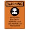 Signmission OSHA WARNING Sign, Noise Area May Cause W/ Symbol, 10in X 7in Rigid Plastic, 7" W, 10" L, Portrait OS-WS-P-710-V-13377 - alternate 1